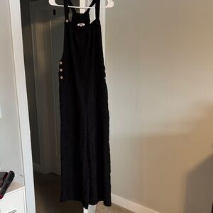 Black Jumpsuit with Button Detail